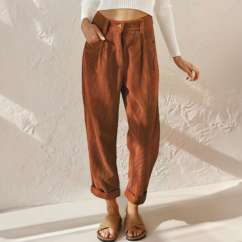 ELENA BELCCINI CASUAL CORDUROY PANTS