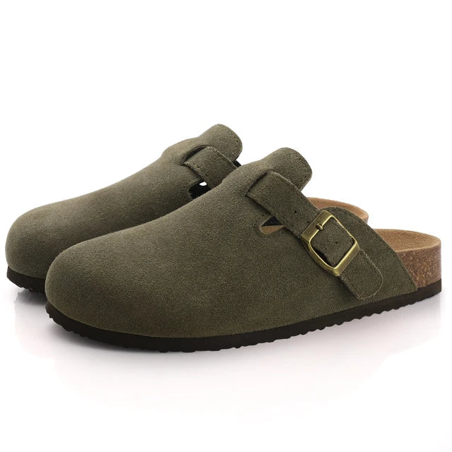 Suede Clogs