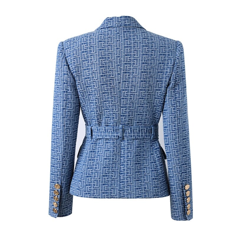 The Teddy Long Sleeve Belted Blazer