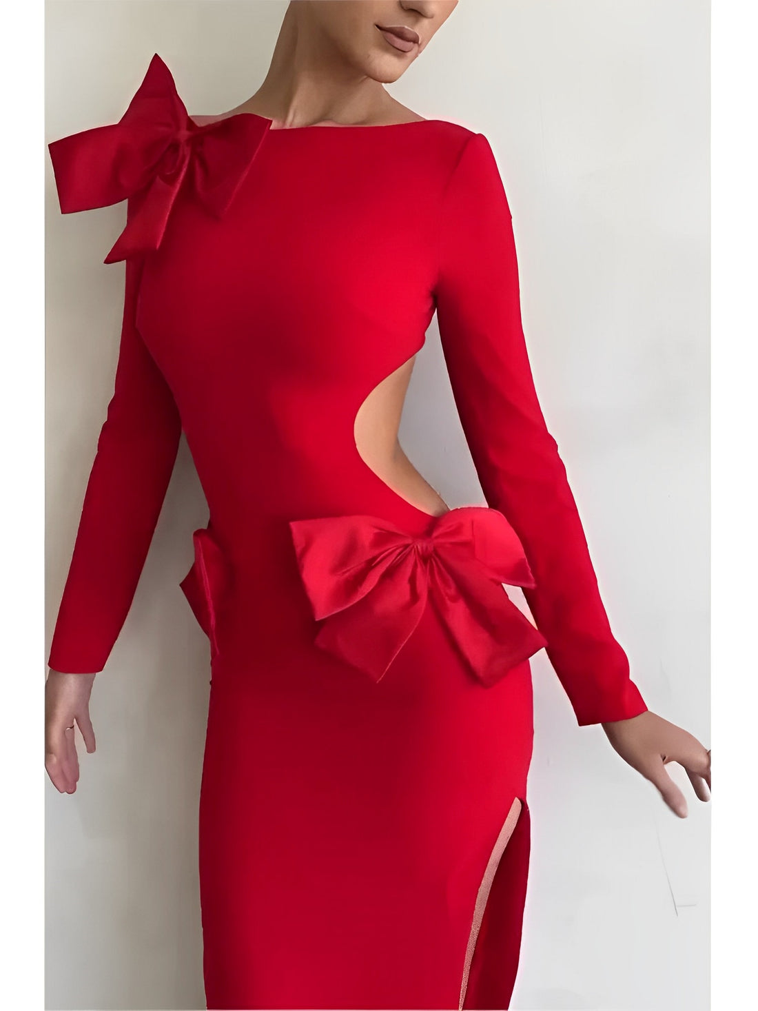 Carmine™ Dress with Bows Design